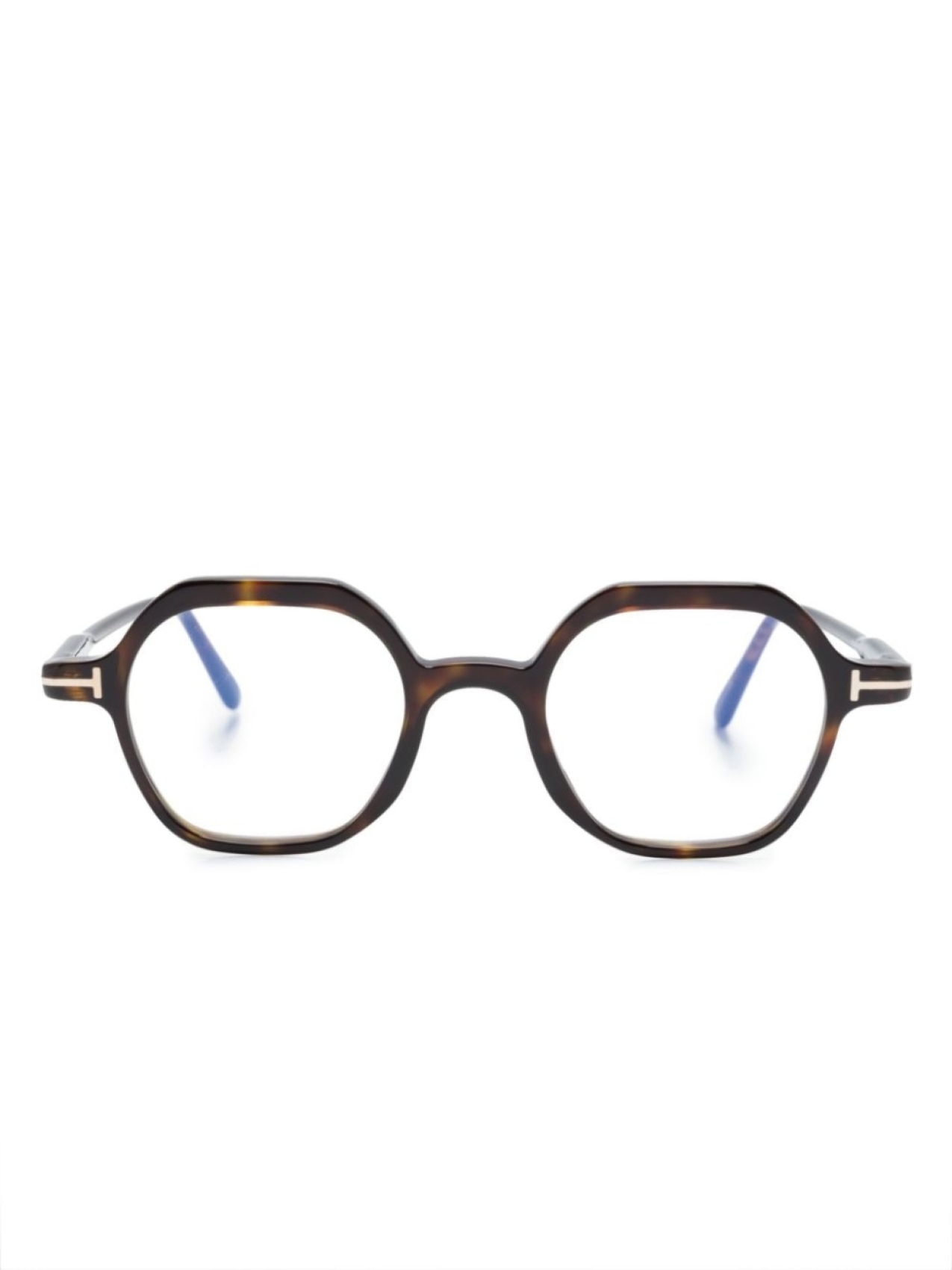 

TOM FORD Eyewear очки FT5900B в шестиугольной оправе, коричневый