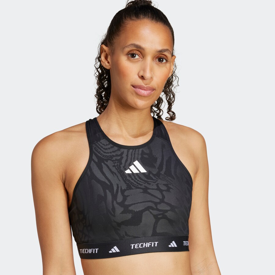 

Спортивный бюстгальтер без косточек ADIDAS PERFORMANCE, черный