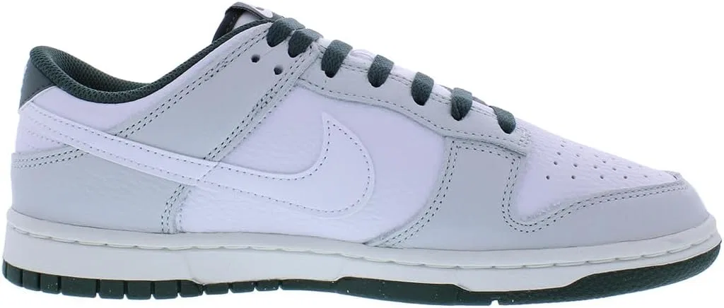 Мужские скейтбордистские кроссовки Nike Dunk Low Retro, белый/зеленый — фото 3