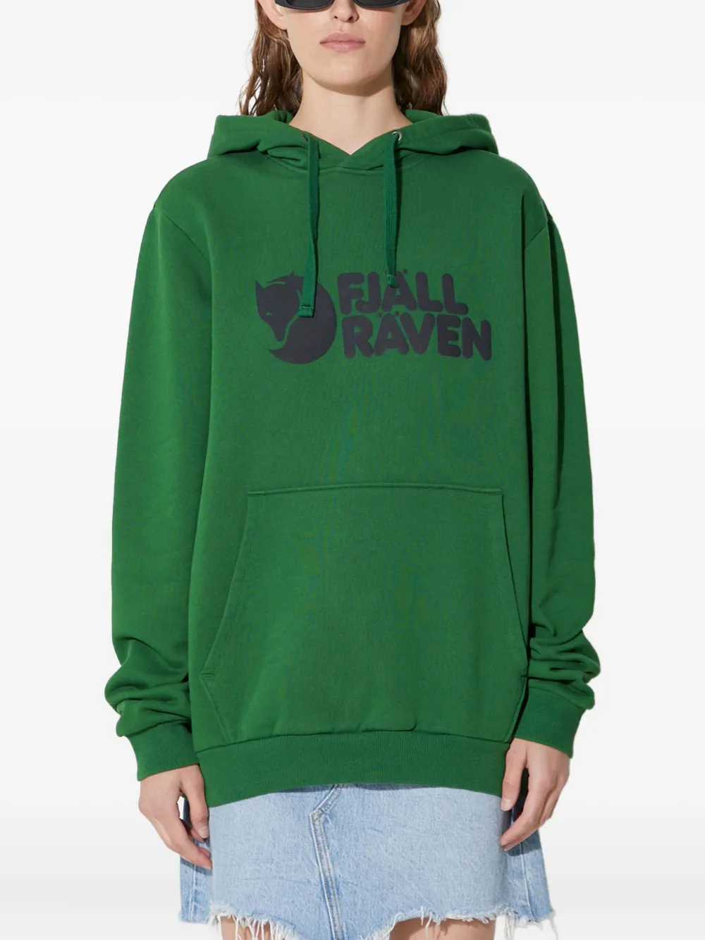 

Худи с логотипом Fjällräven, зеленый