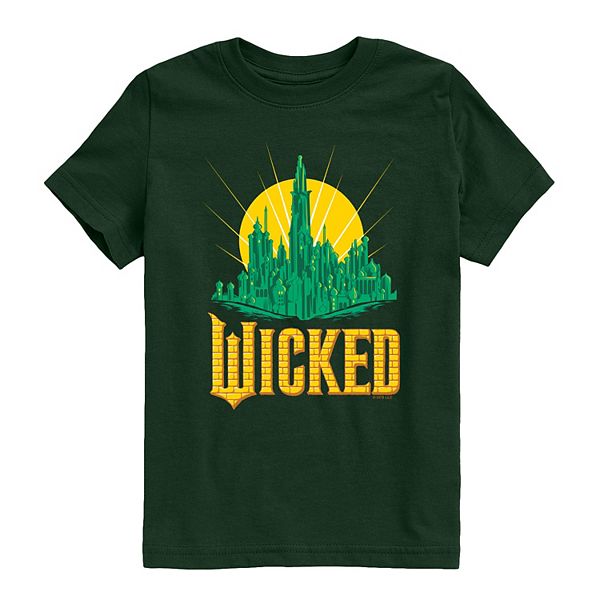 

Футболка с принтом Wicked for Good для мальчиков 8-20 Licensed Character, Forest Green