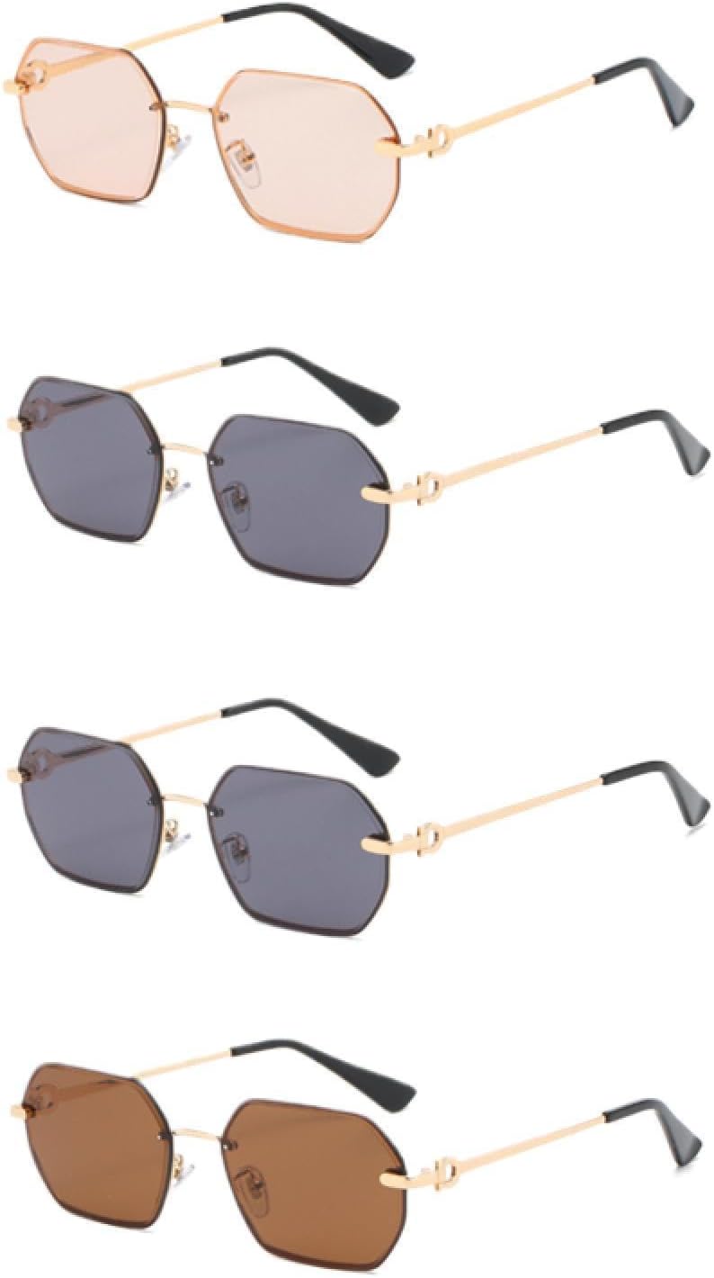 

Солнцезащитные очки с защитой от УФ-излучения UV400 | Легкая металлическая оправа | Для женщин и мужчин, для занятий спортом на открытом воздухе и вождения DSVIGF, 4pcs Z01