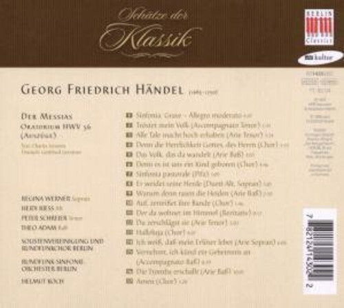 

CD диск Handel / Adam / Schreier: Messiah: Excerpts