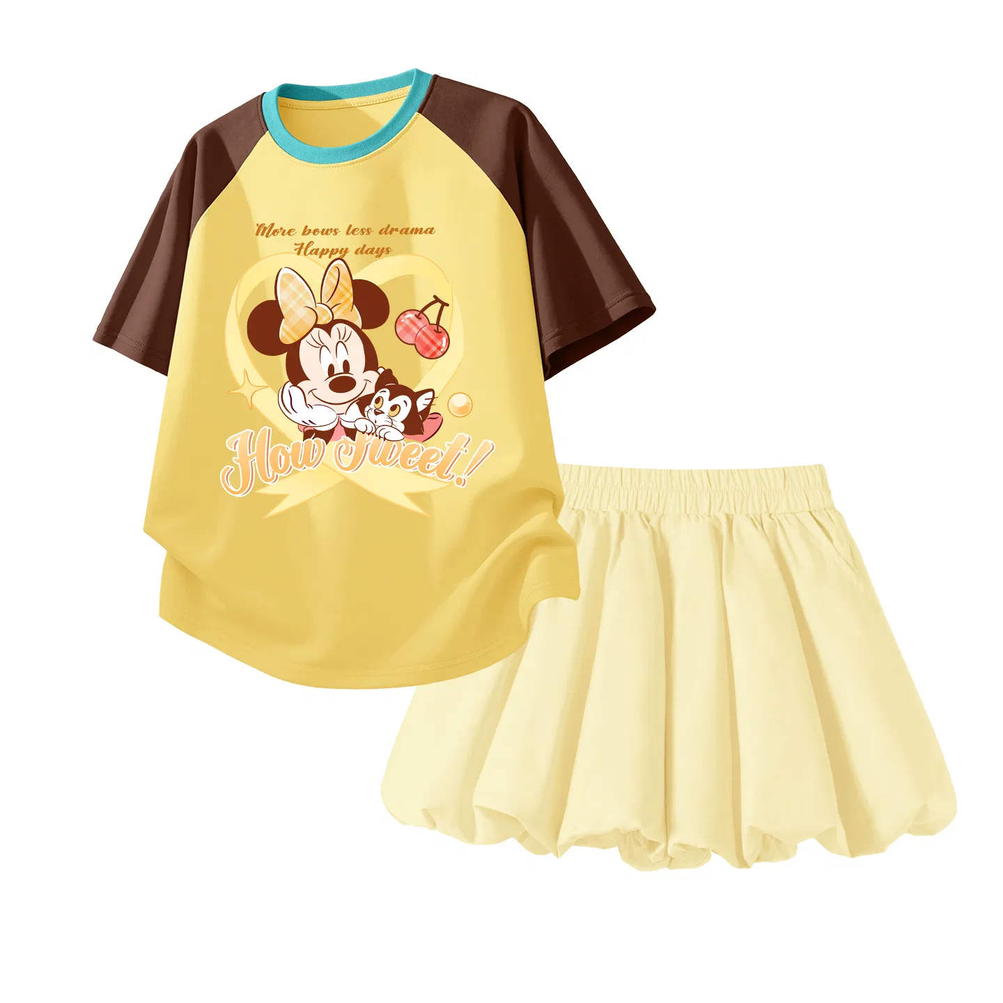 Костюм спортивный детский Disney 2 предмета Daisy Heart Brown Yellow