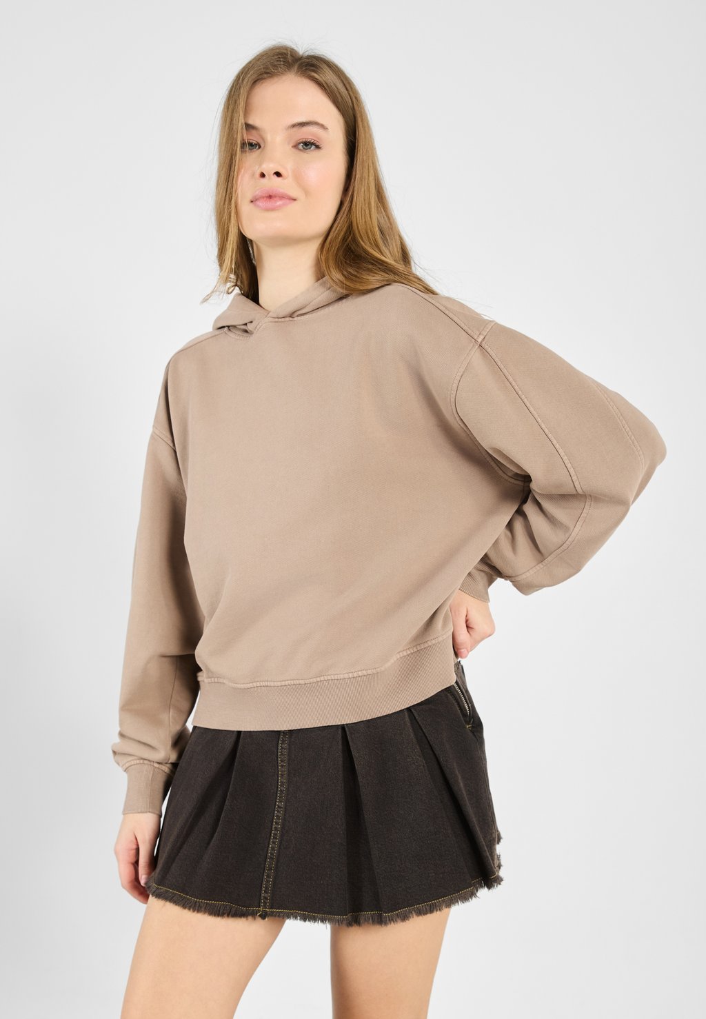 

Толстовка с капюшоном Sweatshirt Even&Odd, серо-коричневый