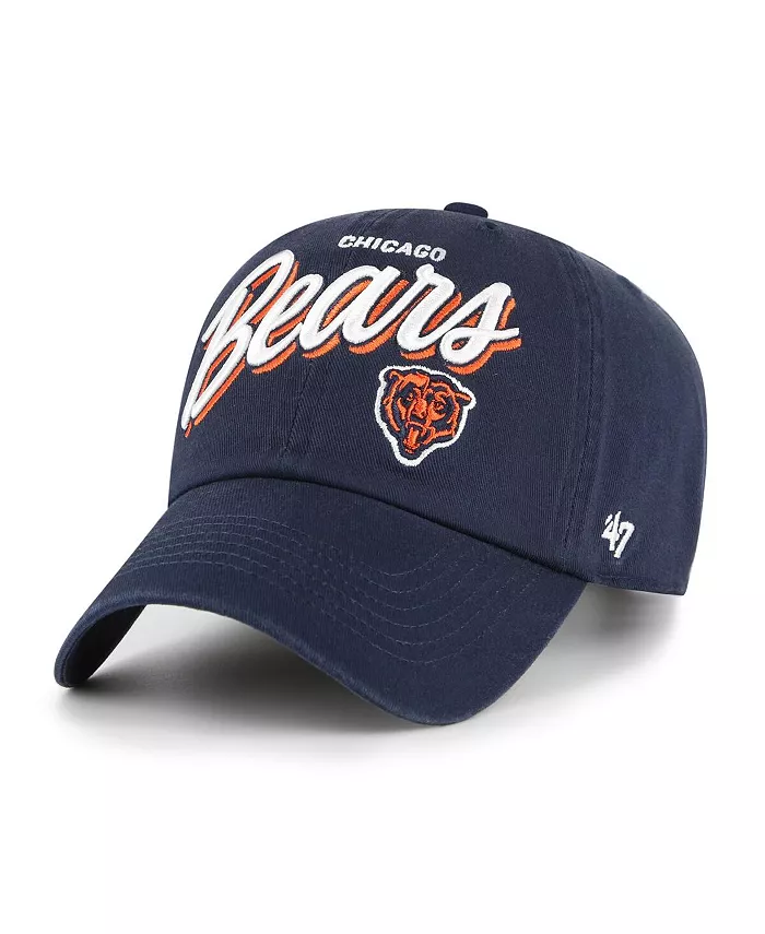 

Женская темно-синяя регулируемая кепка Chicago Bears Ariana Clean Up '47 Brand