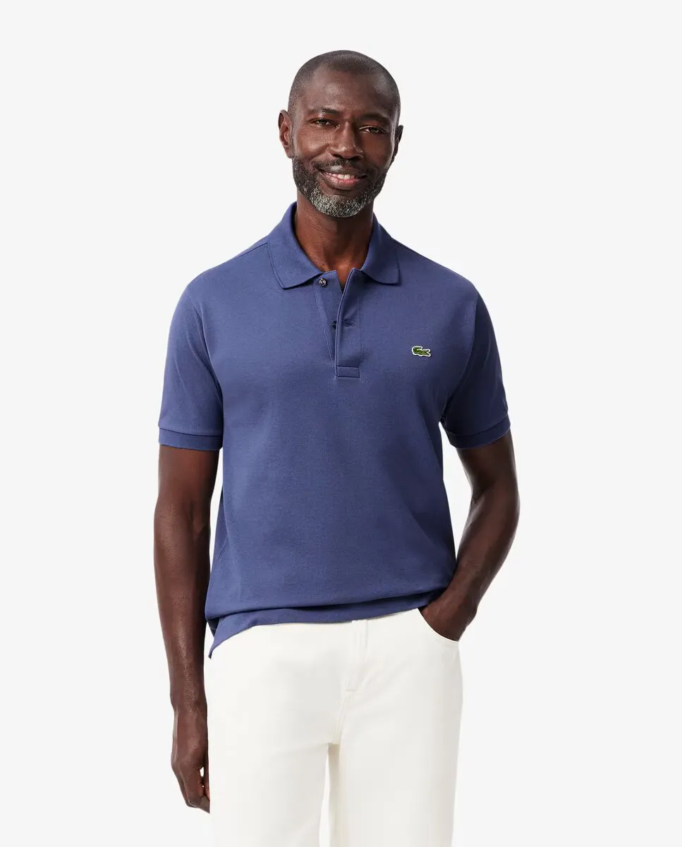 

Классическая мужская поло из оригинального пике с коротким рукавом Lacoste, сиреневый