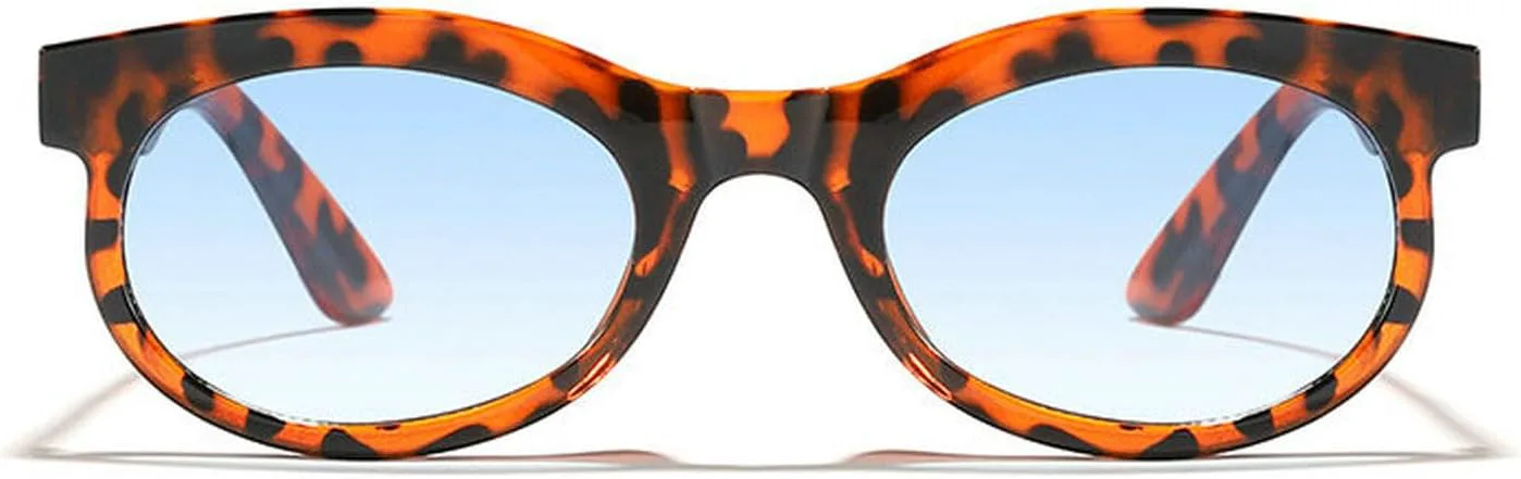 

Laureles Ретро Классические Маленькие Овальные Солнцезащитные Очки Женские Модные Сине-Коричневые Градиентные Оттенки Мужские Панк Солнцезащитные Очки, C7