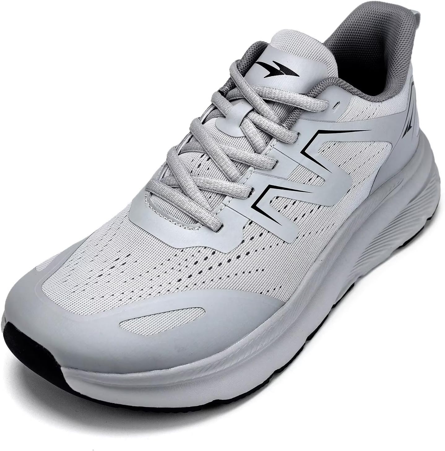 

Мужские кроссовки KDN с широкой носочной частью, амортизирующие для бега по дороге, противоскользящие, для ходьбы, удобные спортивные кроссовки для тренажерного зала, для широкой стопы, широкой полноты, серый