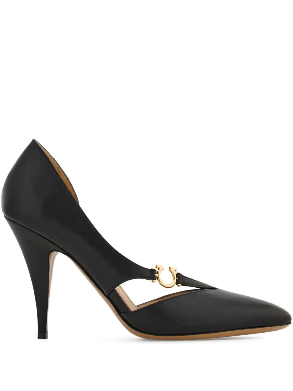 Туфли Gancini 95 Ferragamo, черный
