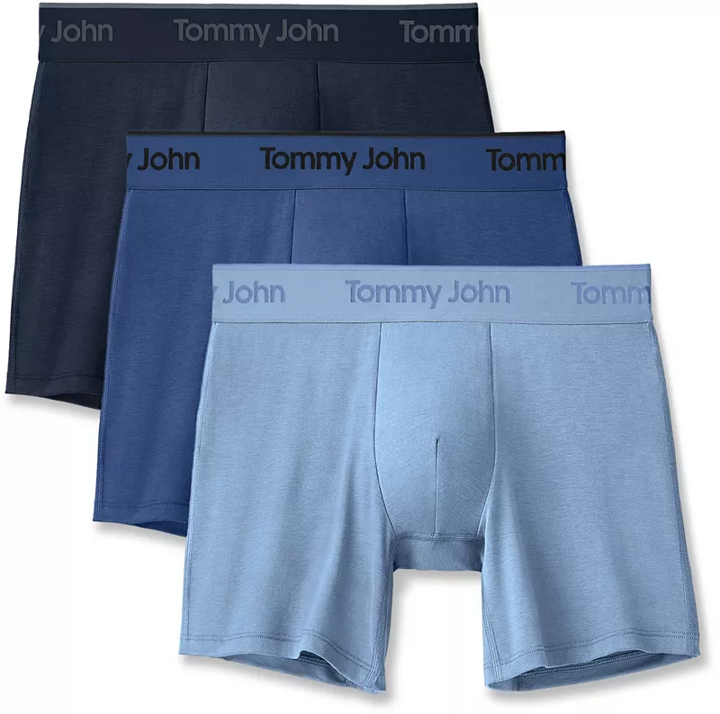 

Мужские боксеры Second Skin Tommy John – 3 шт, цвет Canal/Quartz/Dress Blues