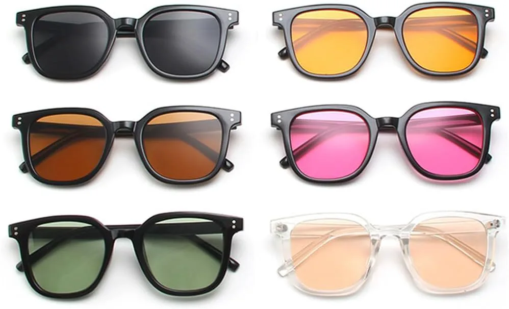 

Защитные солнцезащитные очки для мужчин и женщин | Прозрачные линзы, заклепки, розовый цвет | для вождения и занятий спортом на открытом воздухе generic, Black Green