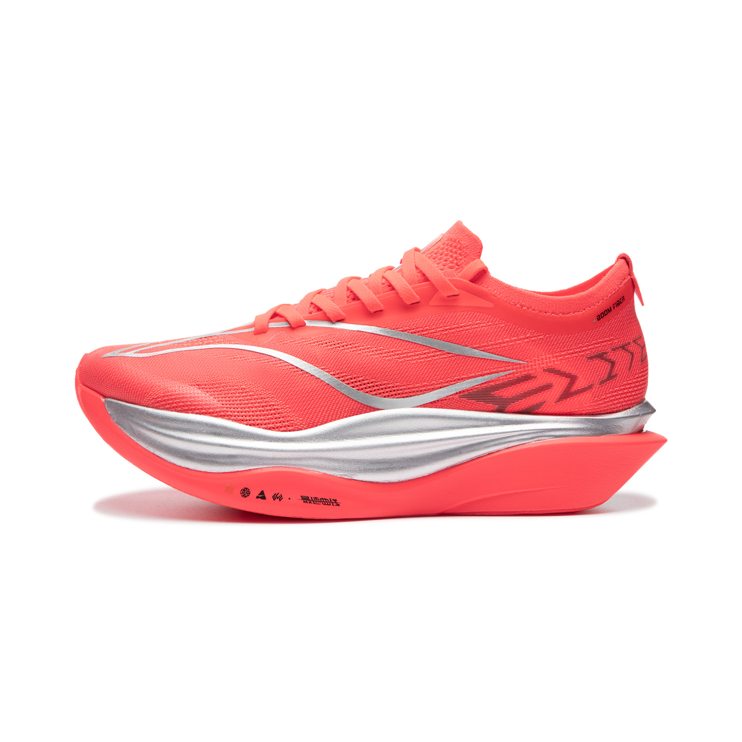 

Li Ning Feidian 6 ELITE Амортизирующие противоскользящие износостойкие с эффектом отскока низкие кроссовки для бега с карбоновой пластиной Unisex Li-Ning, fluorescent flame красный