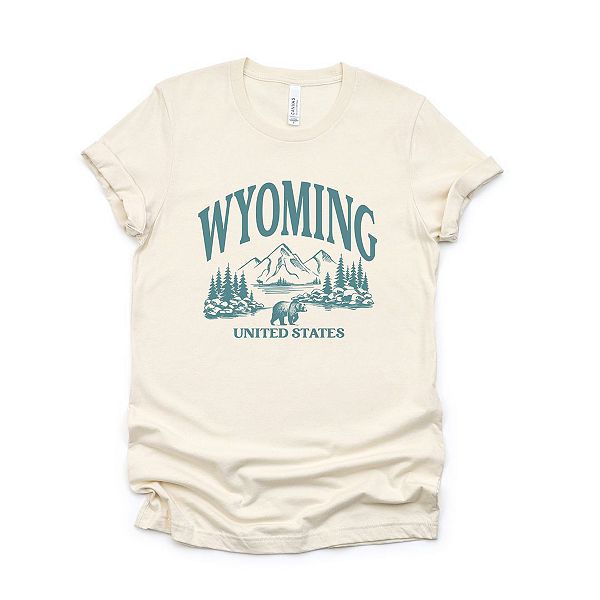 

Футболка с принтом "Лесной пейзаж Вайоминга" Simply Sage Market, Cream, Зеленый, Футболка с принтом "Лесной пейзаж Вайоминга" Simply Sage Market, Cream