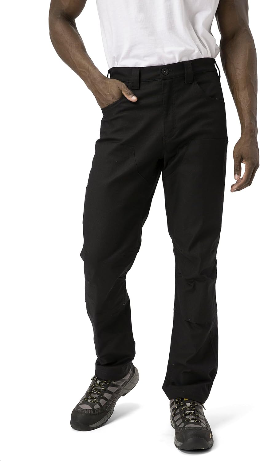 

CAT Workwear мужские брюки Caterpillar с двойной передней частью из эластичного холста, прямой крой, Black