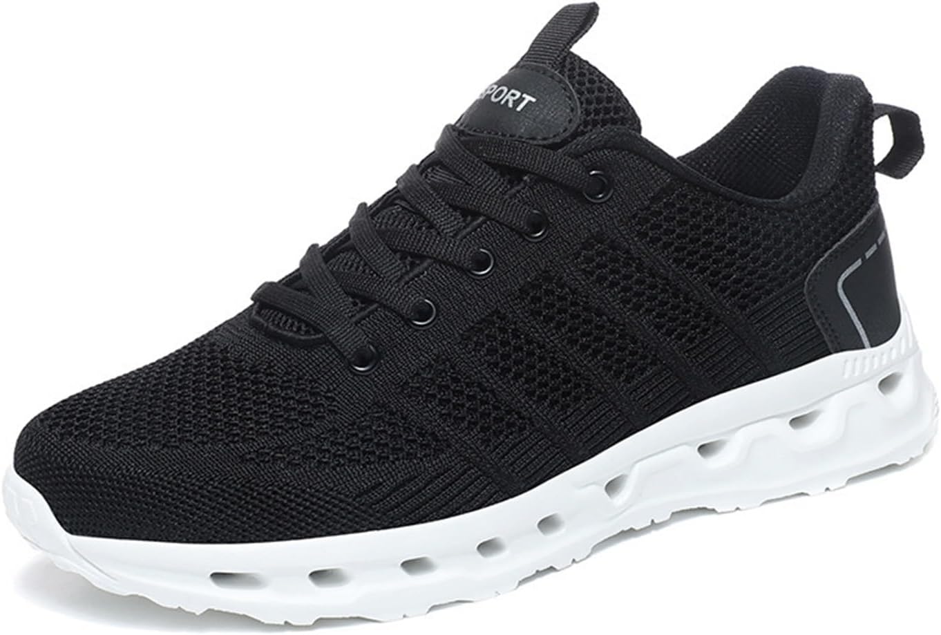 

Мужские повседневные модные кроссовки, дышащие оксфорды, лоферы, удобная обувь для прогулок по городу Dmgyck, белый/черный