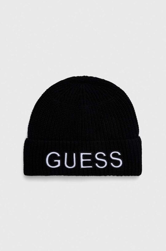 

Шапка из смесовой шерсти Guess, черный
