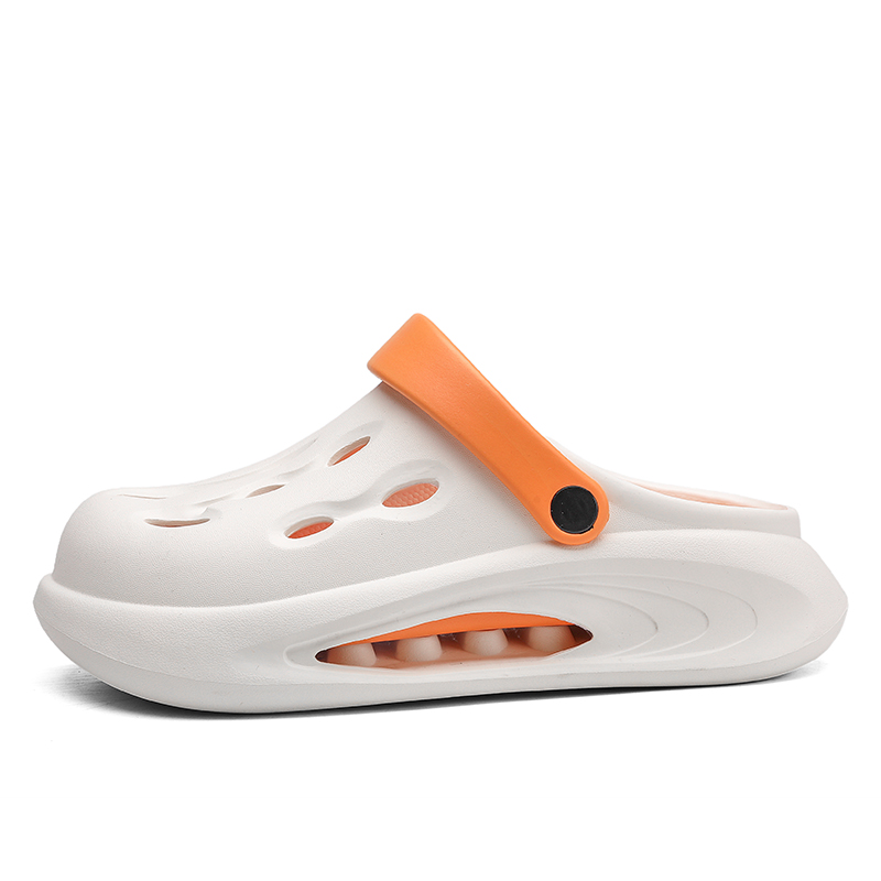 

Wooden Rabbit Клоги унисекс бело-оранжевые, цвет White Orange