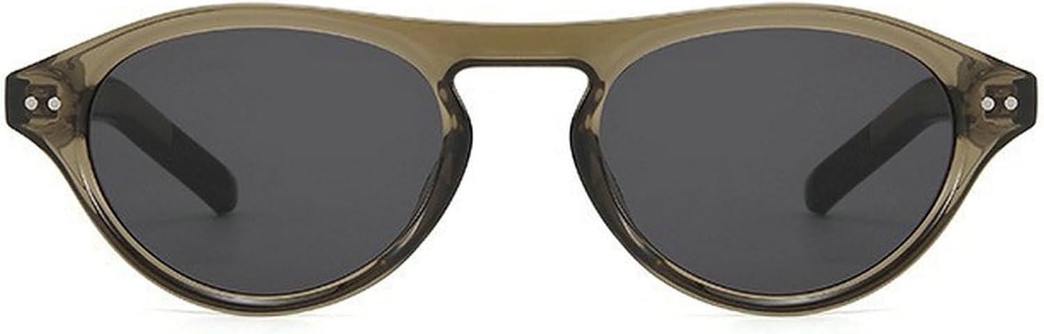 

Модные солнцезащитные очки-пилот для женщин 2025 года, роскошные винтажные овальные солнцезащитные очки для женщин, стильные панк-очки, защита от УФ-излучения UV400 mincl, Green