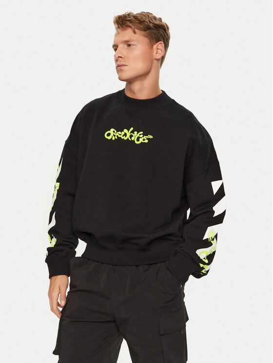 

Толстовка обычного кроя OMBA067S23FLE0011050 Off-White, черный