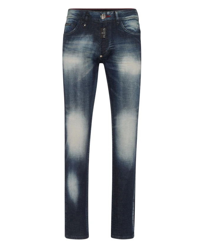 

Джинсовые брюки Hexagon с логотипом Philipp Plein, синий