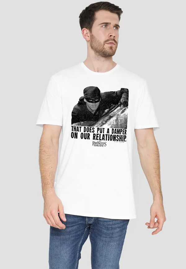 

Футболка с принтом «принцесса-невеста» Cotton Soul, White