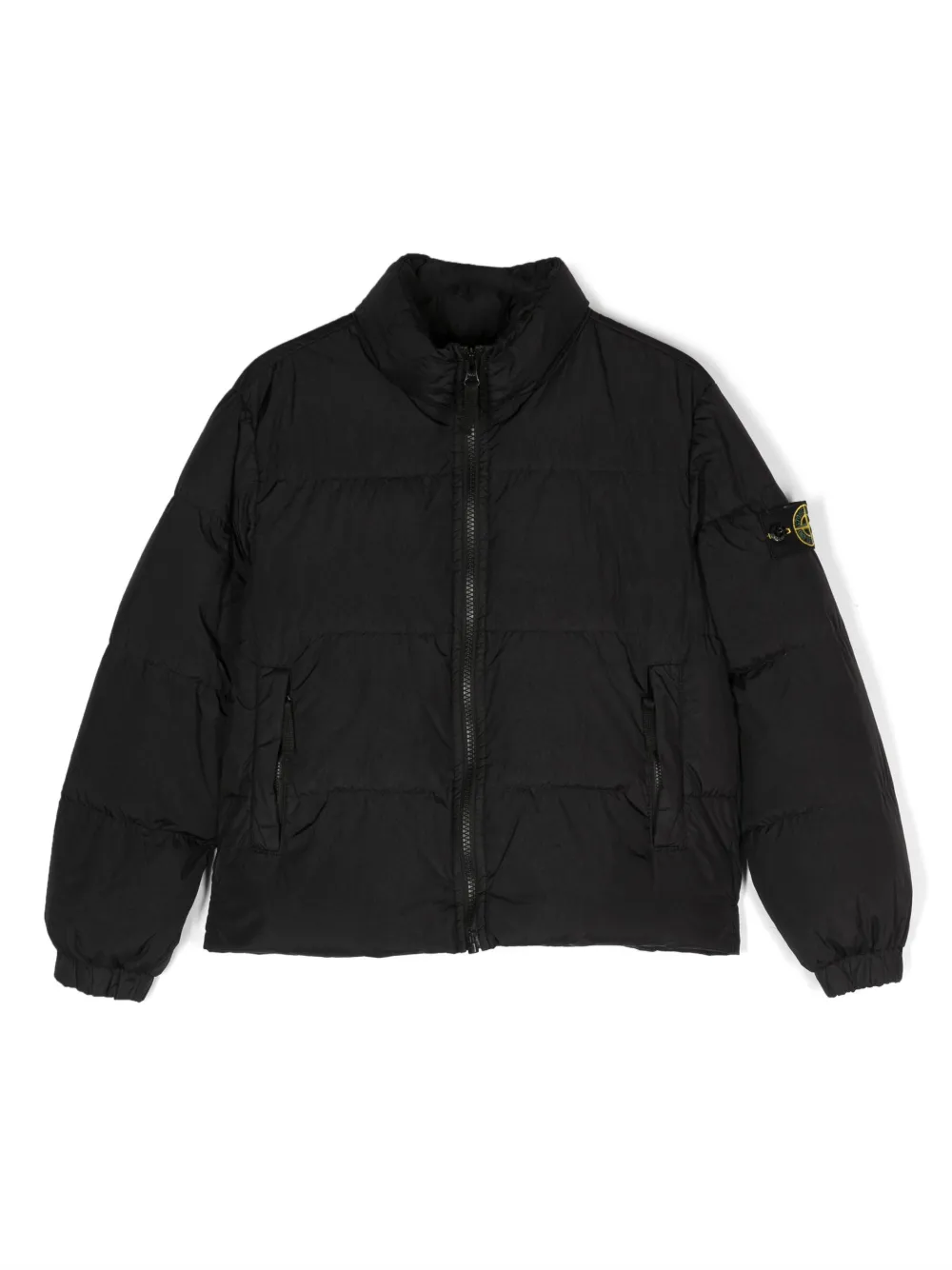 

Пуховик с логотипом Compass Stone Island Junior, черный