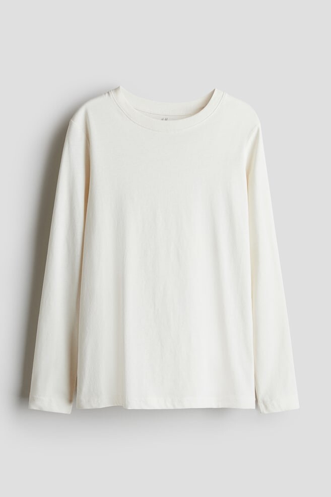 

Рубашка с длинным рукавом H&M, белый