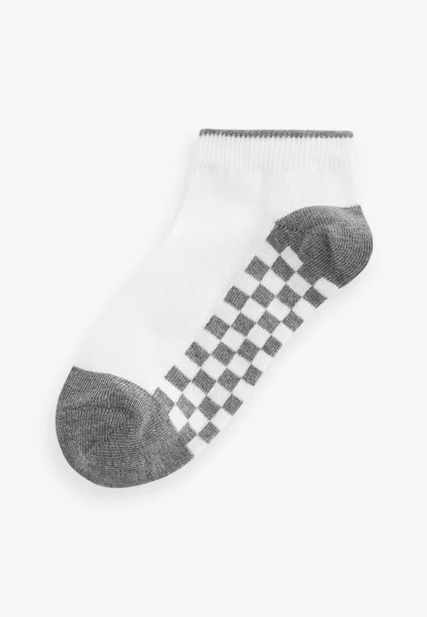 Носки спортивные 7 пар Next, regular fit sneaker socks, белая клетка — фото 4