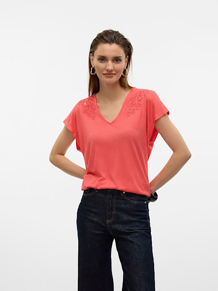 

Футболка Vero Moda, коралловый