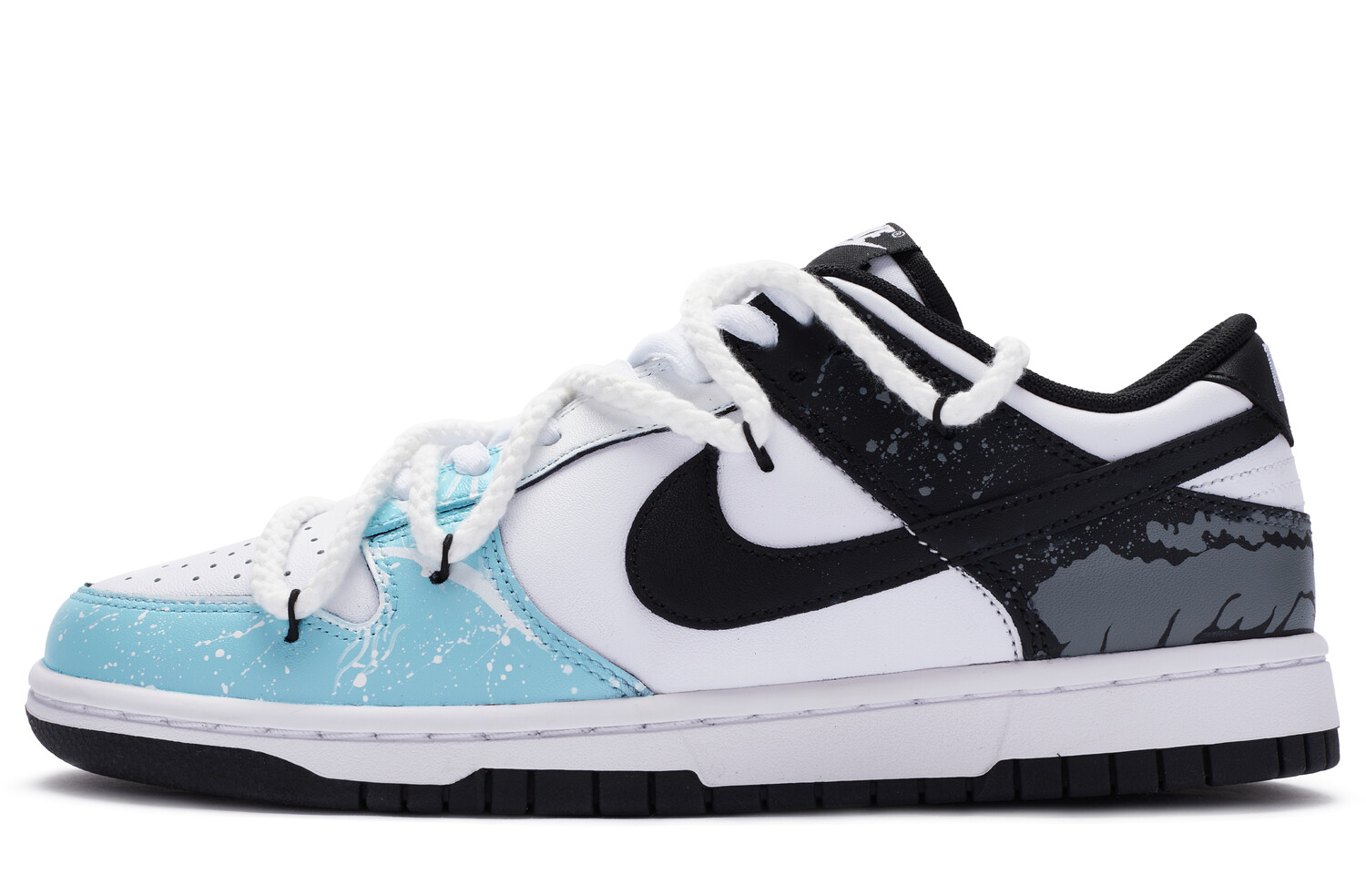 

Кроссовки Nike Dunk Skateboard Shoes Men Low-Top Blue/White Black
