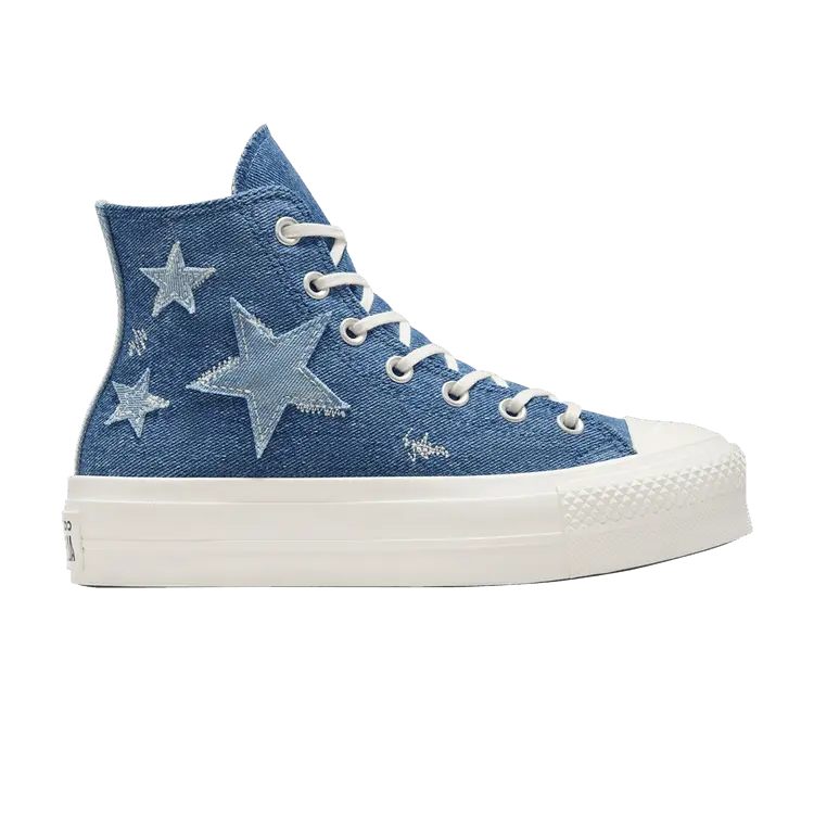 

Кроссовки Converse Wmns Chuck Taylor All Star Lift High Denim - Navy Stars, синий