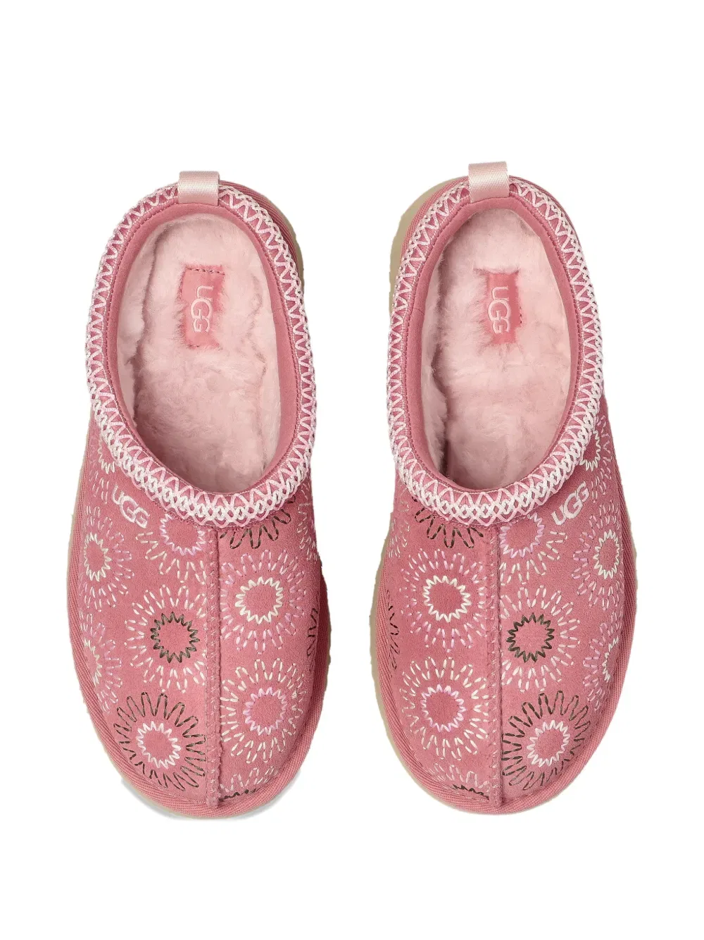 Ботинки Tazz с солнечной вышивкой Ugg Kids, розовый — фото 4