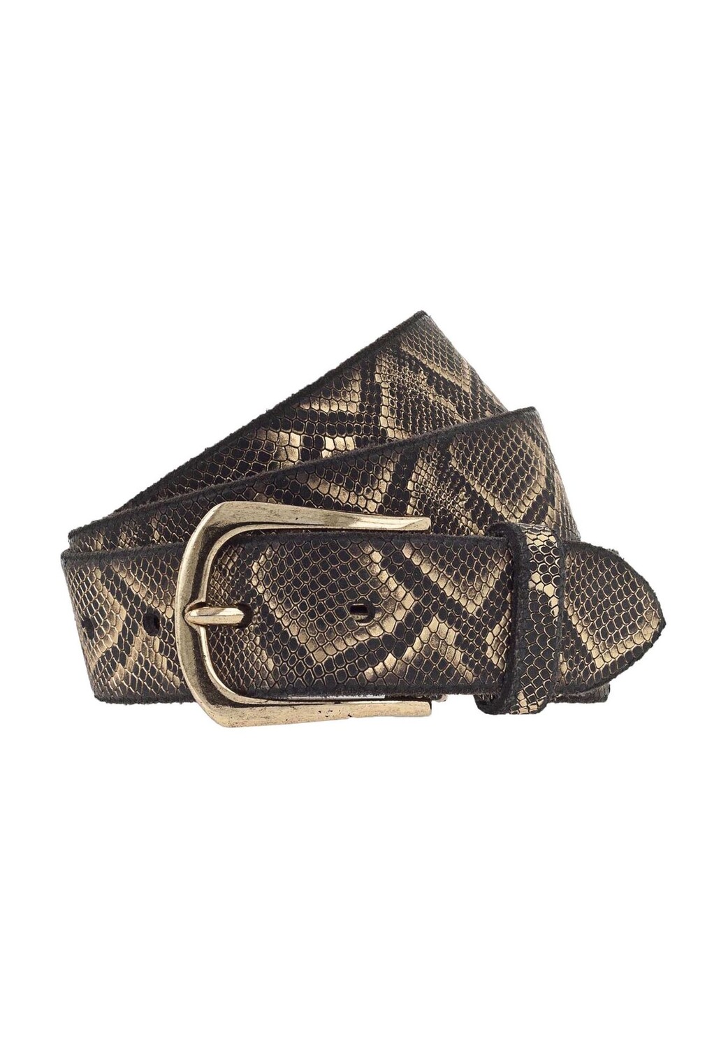 

Ремень Sabia кожаный B.BELT, цвет Schwarz-goldmetallic