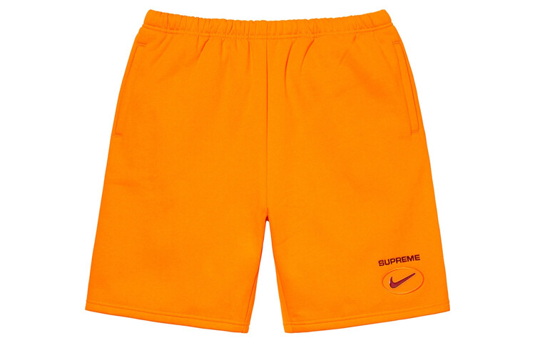 Повседневные шорты Nike X Nike Joint Series унисекс Supreme, оранжевый/красный — фото 3