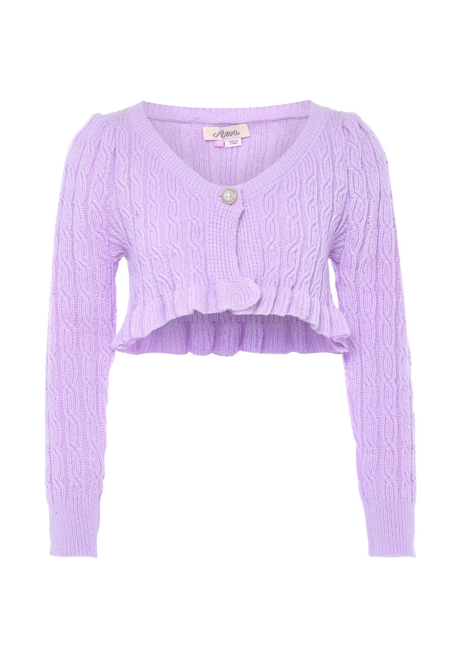 

Вязаный кардиган aleva, цвет Light purple