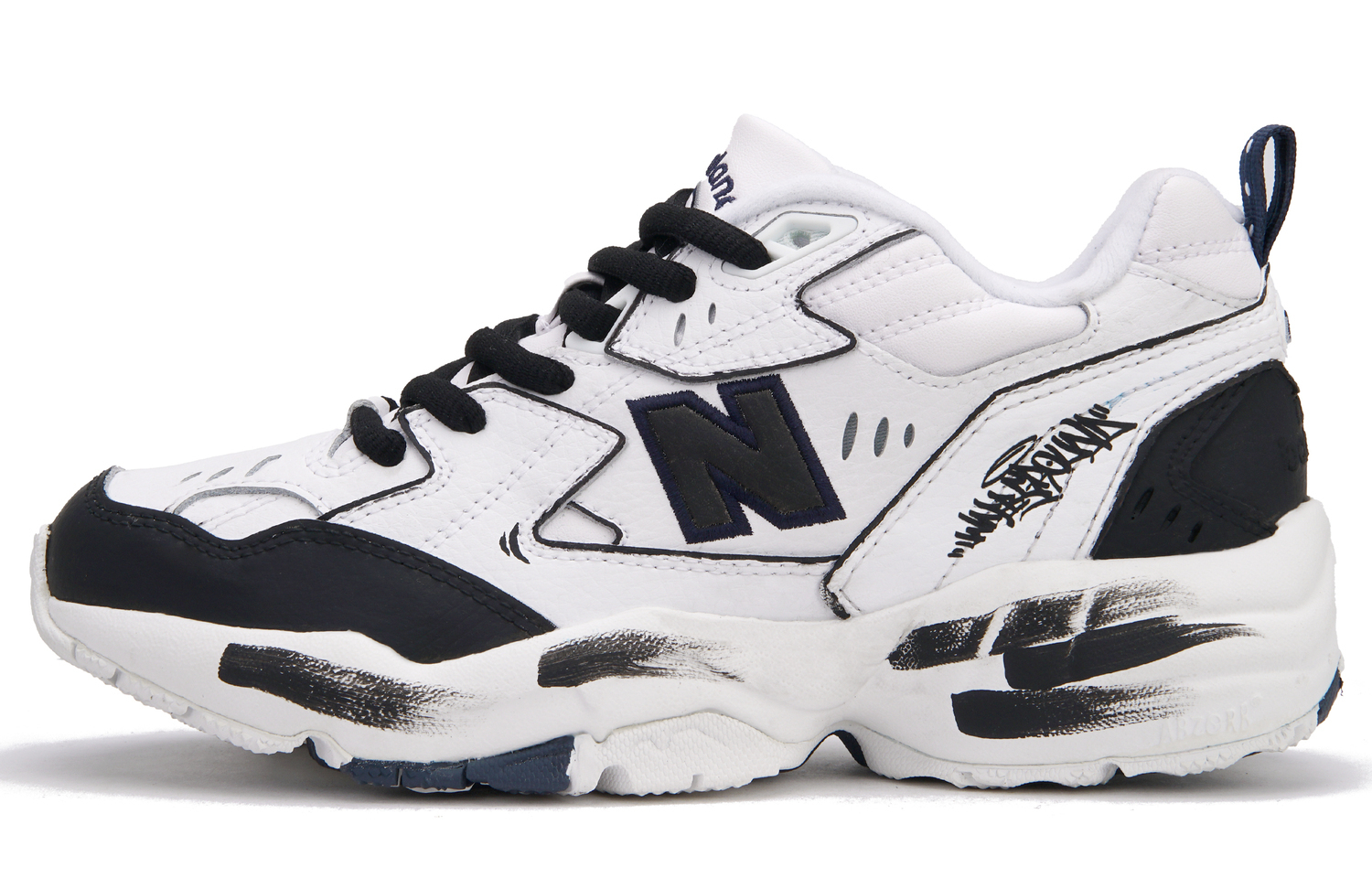 

New Balance NB 608 V1 Puppy устойчивые к истиранию низкие кроссовки для тренировок женские black white