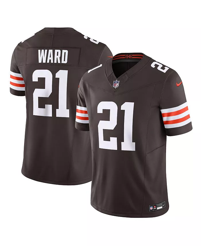 

Мужская лимитированная джерси Cleveland Browns Vapor F.U.S.E. Дензела Уорда в коричневом цвете Nike