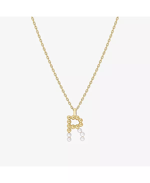 

Ожерелье с инициалами из культивированного жемчуга Bearfruit Jewelry, r