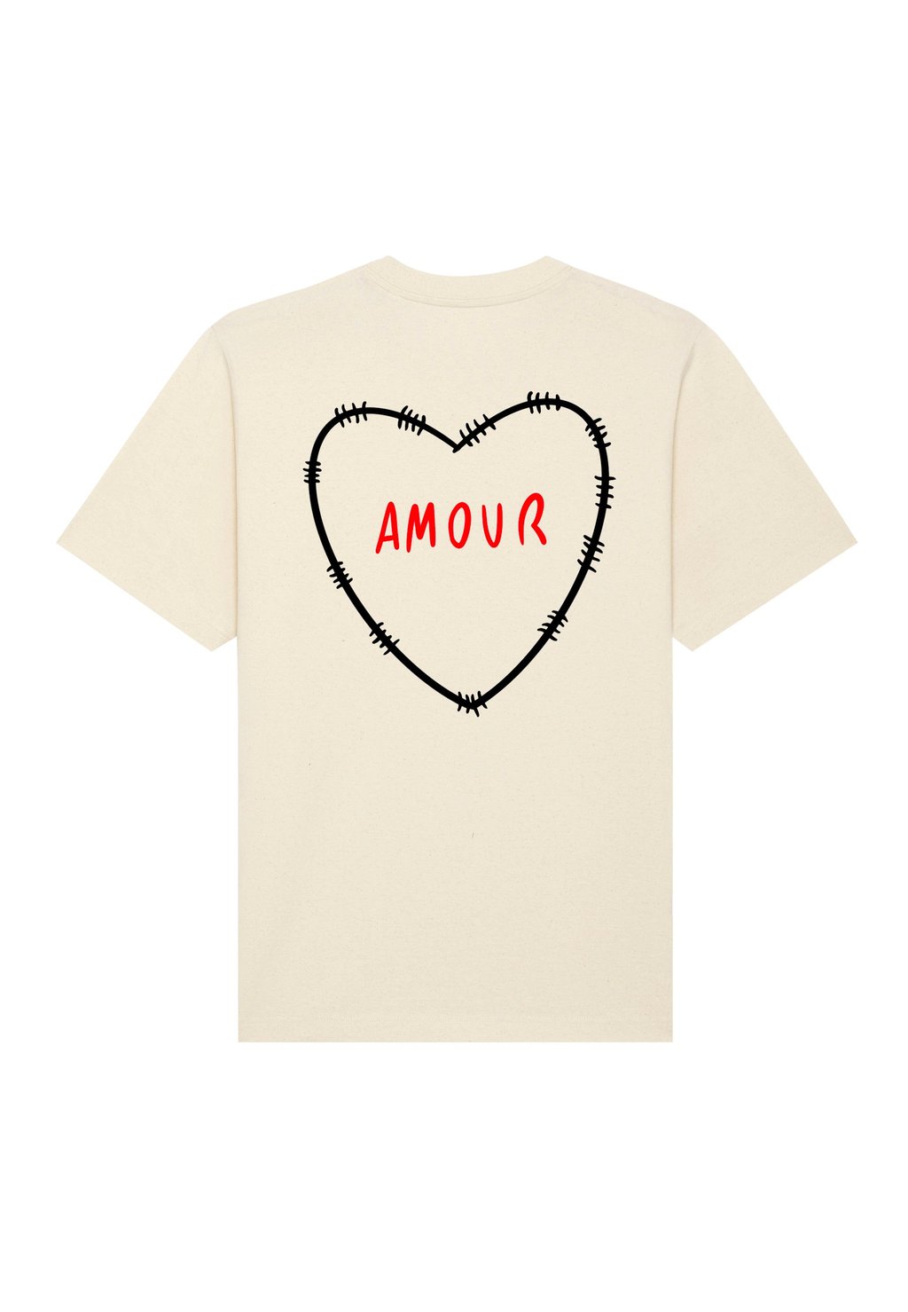 

Футболка с принтом AMOUR BROD BACK HEAVYWEIGHT Mira Paris, слоновая кость