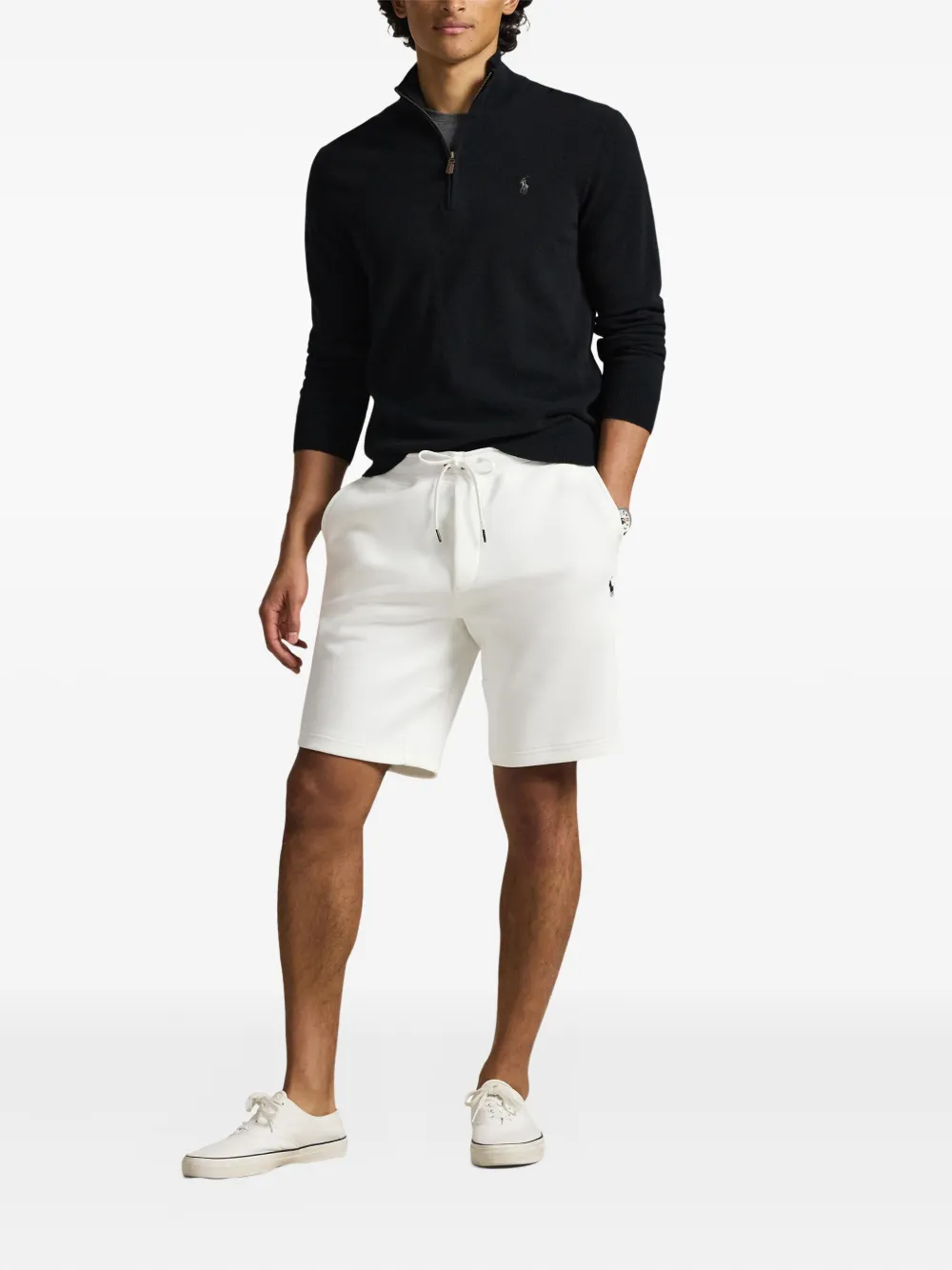 Спортивные шорты с вышивкой Polo Ralph Lauren, белый — фото 2
