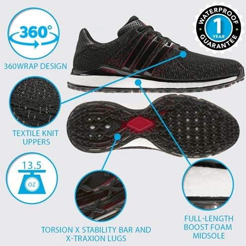 Мужские кроссовки Adidas Golf Tour360 XT-SL, белый/синий/мятный — фото 3