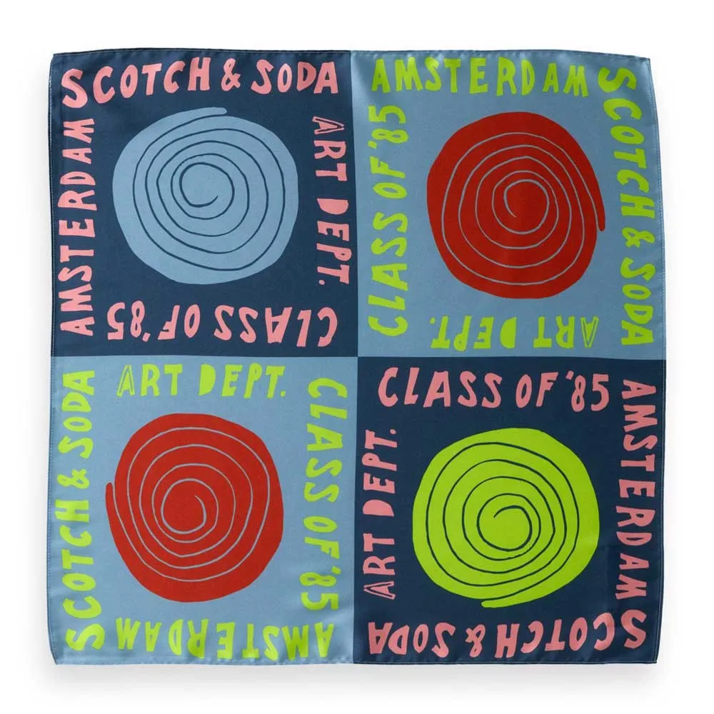 

Шарф Scotch & Soda Art Dept, синий