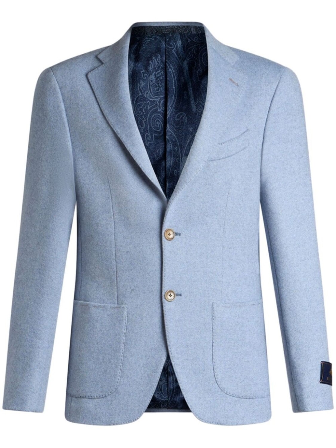 

ETRO однобортный блейзер, синий