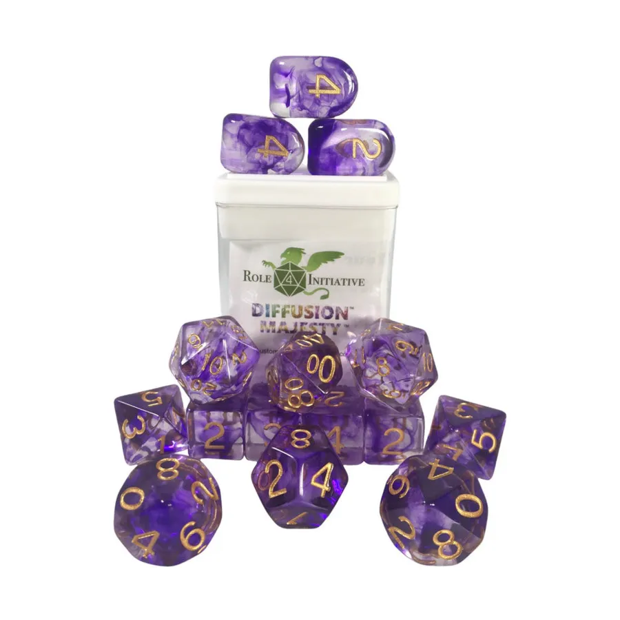 

Многогранные игральные кости — Величество, арка d4 с белыми цифрами (15), Game Dice - Diffusion (Role 4 Initiative)