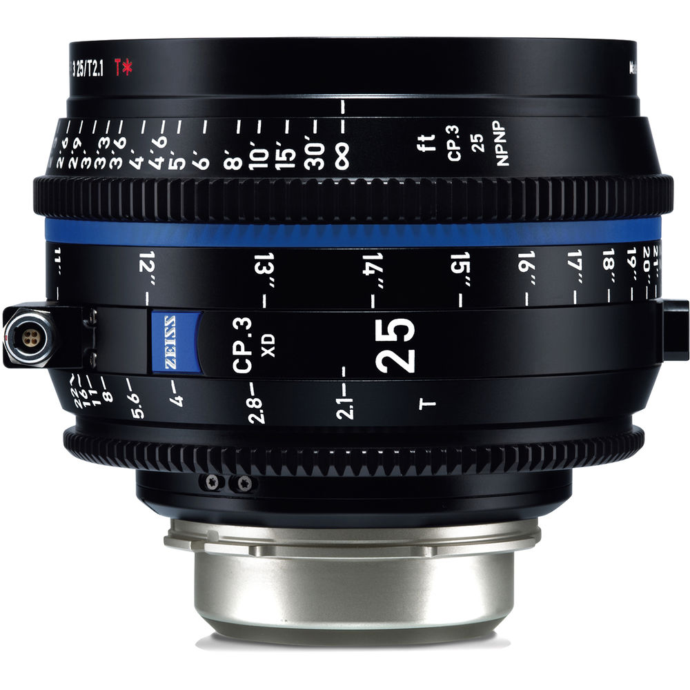 

Компактный фиксированный объектив ZEISS CP.3 XD 25 мм T2.1 (крепление PL, ножки)