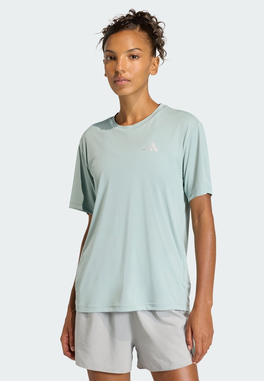 

Футболка Adidas Performance RUN ESS TEE W, Sage/Grey, Серый, Футболка Adidas Performance RUN ESS TEE W, Sage/Grey
