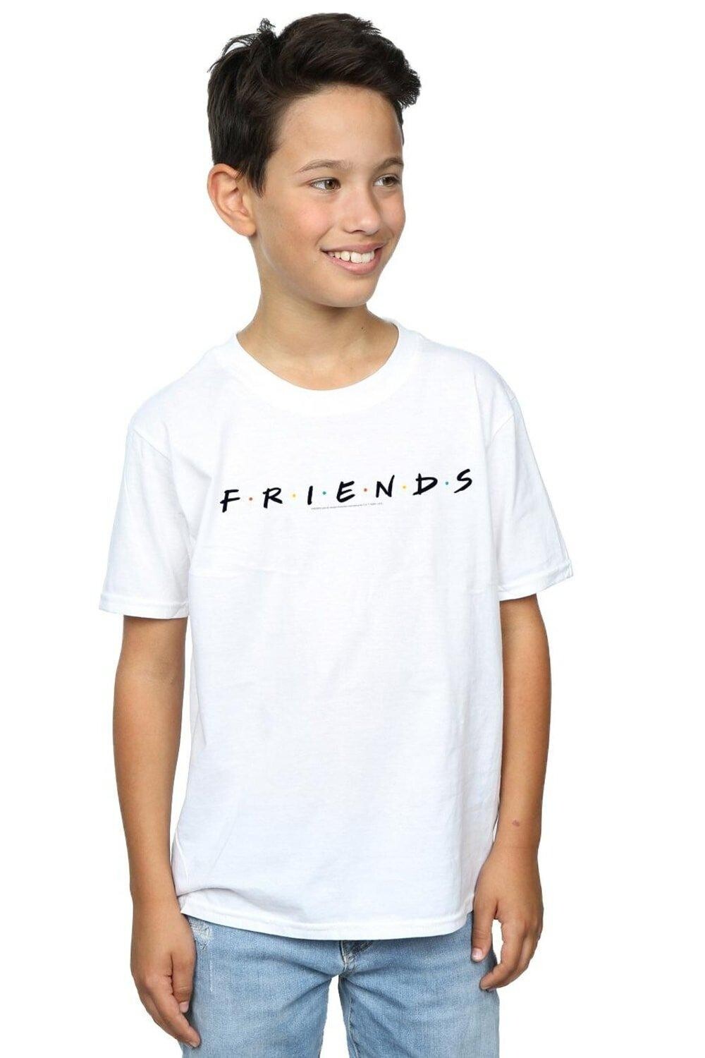 

Футболка с текстовым логотипом Friends, белый