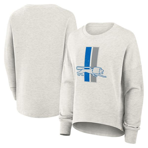 

Женский оверсайз свитшот detroit lions heather gray hometown Fanatics