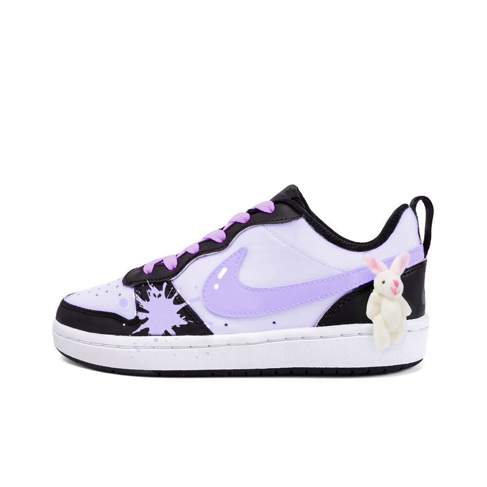 

Кроссовки Nike Court Borough Skateboarding Shoes Women's Low-top Purple/White, сиреневый/фиолетовый/белый